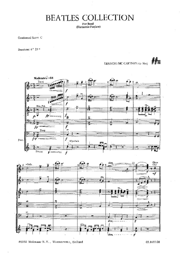 Beatles Collection Condensed Score | PDF