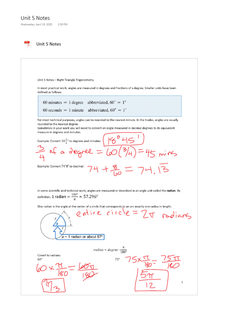 Unit 5 Study Notes Overview | PDF