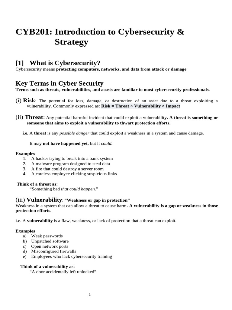Cybersecurity Basics: Key Concepts Explained | PDF | Security ...