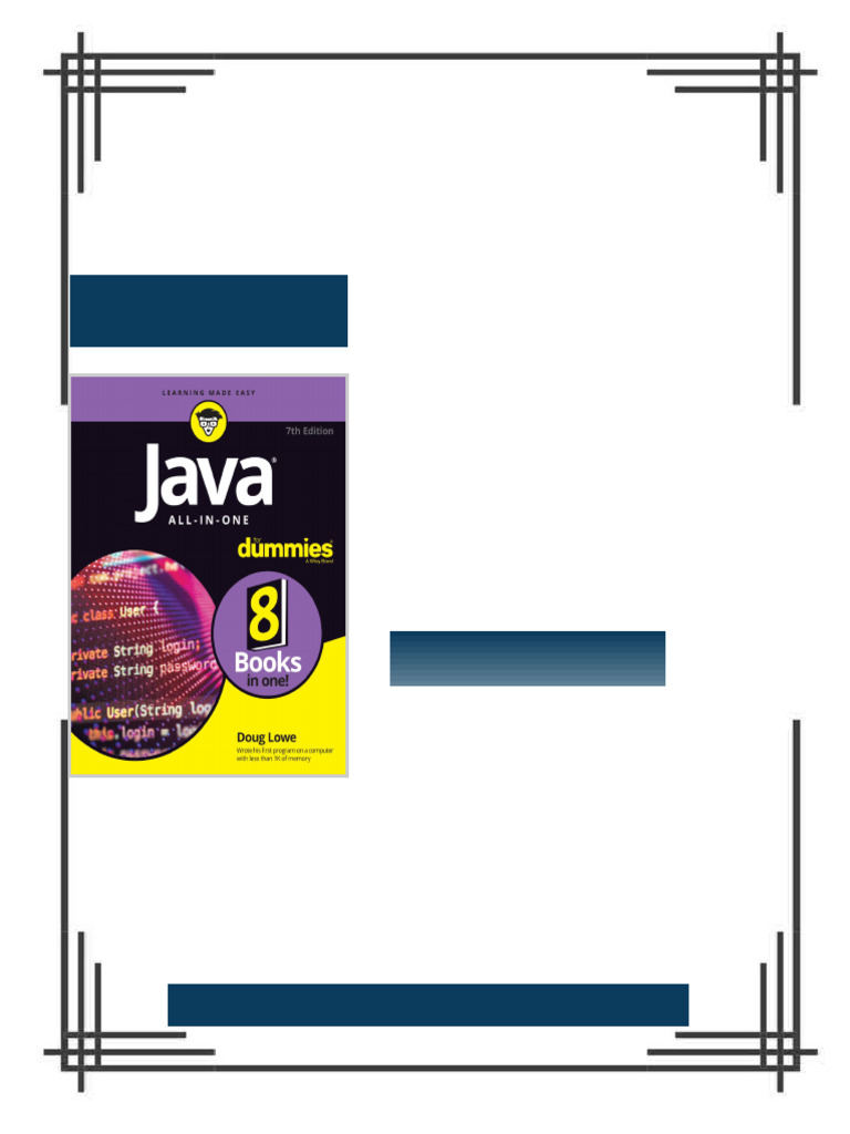 Java All in One For Dummies Seventh Edition Doug Lowe eBook ready-for ...