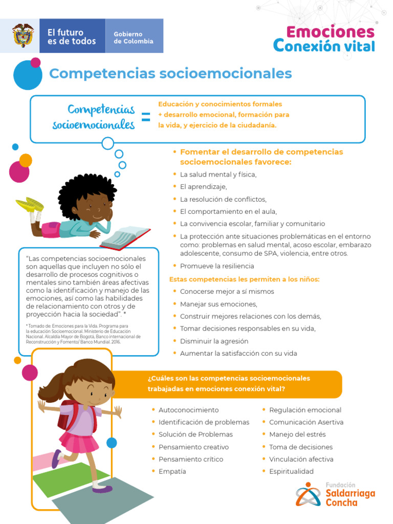 Competencias Socioemocionales en Educación | PDF | Las emociones ...