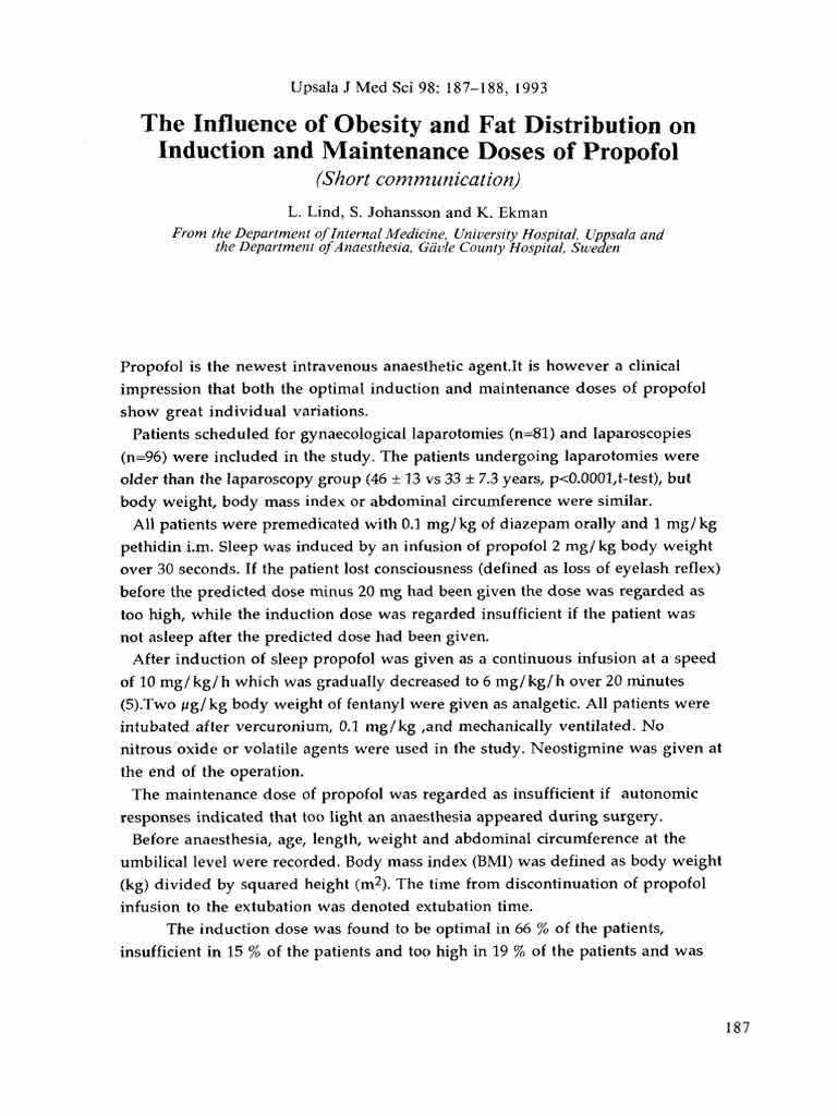 The Influence of Obesity and Fat Distribution on Induction and ...