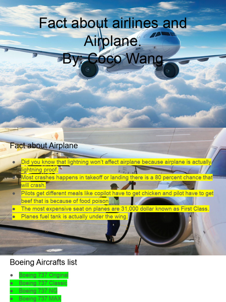 Fascinating Airline and Aircraft Facts | PDF | Malaysia Airlines Flight ...