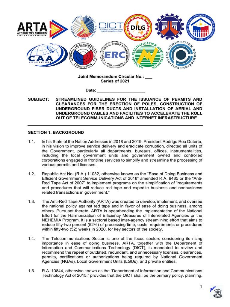Streamlined Telecom Infrastructure Permits | PDF
