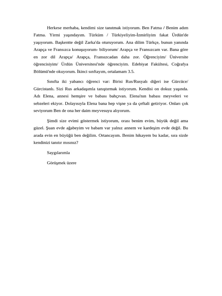 Fatma Ile Tanışalım | PDF