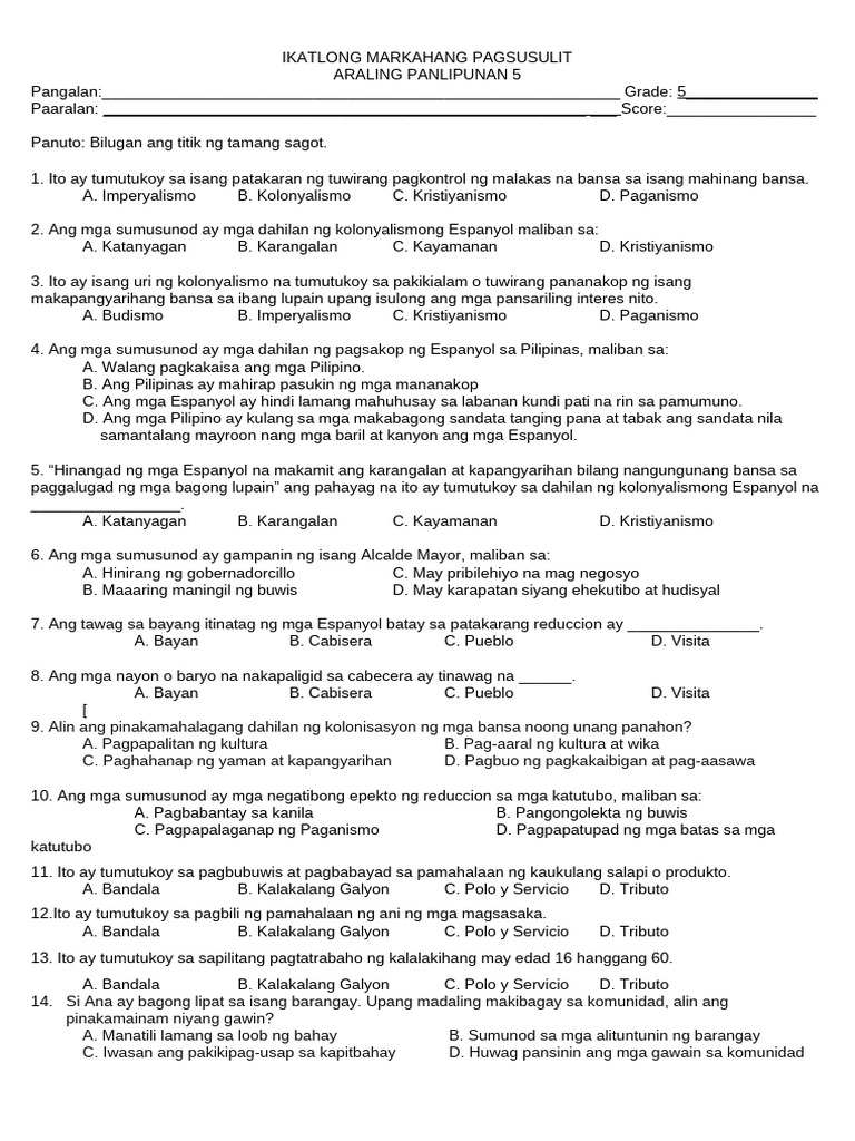 Q3-Ap-Grade 5 | PDF
