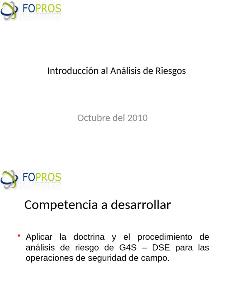 Análisis de Riesgos en Seguridad Operativa | PDF | Riesgo | Probabilidad