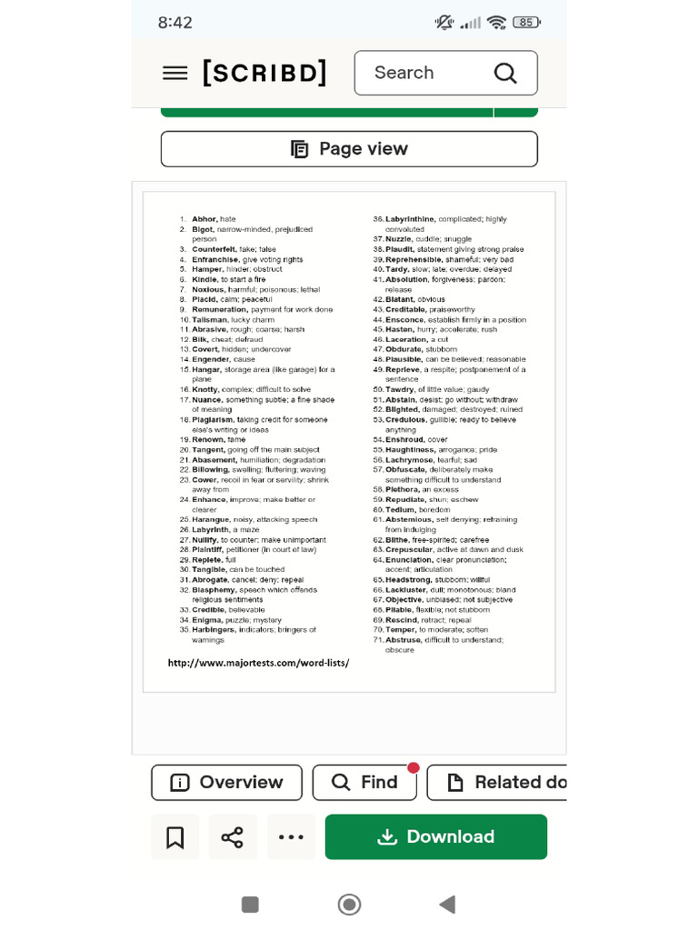 English Vocabulary | PDF