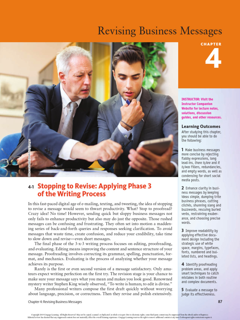 Concise Business Message Revision Guide | PDF | Proofreading | Copyright