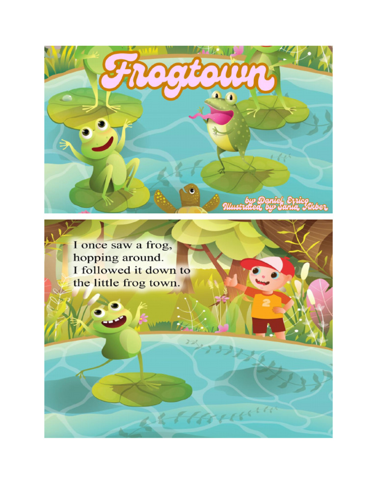Frog Town Adventures: A Tale of Friendship | PDF | Frog