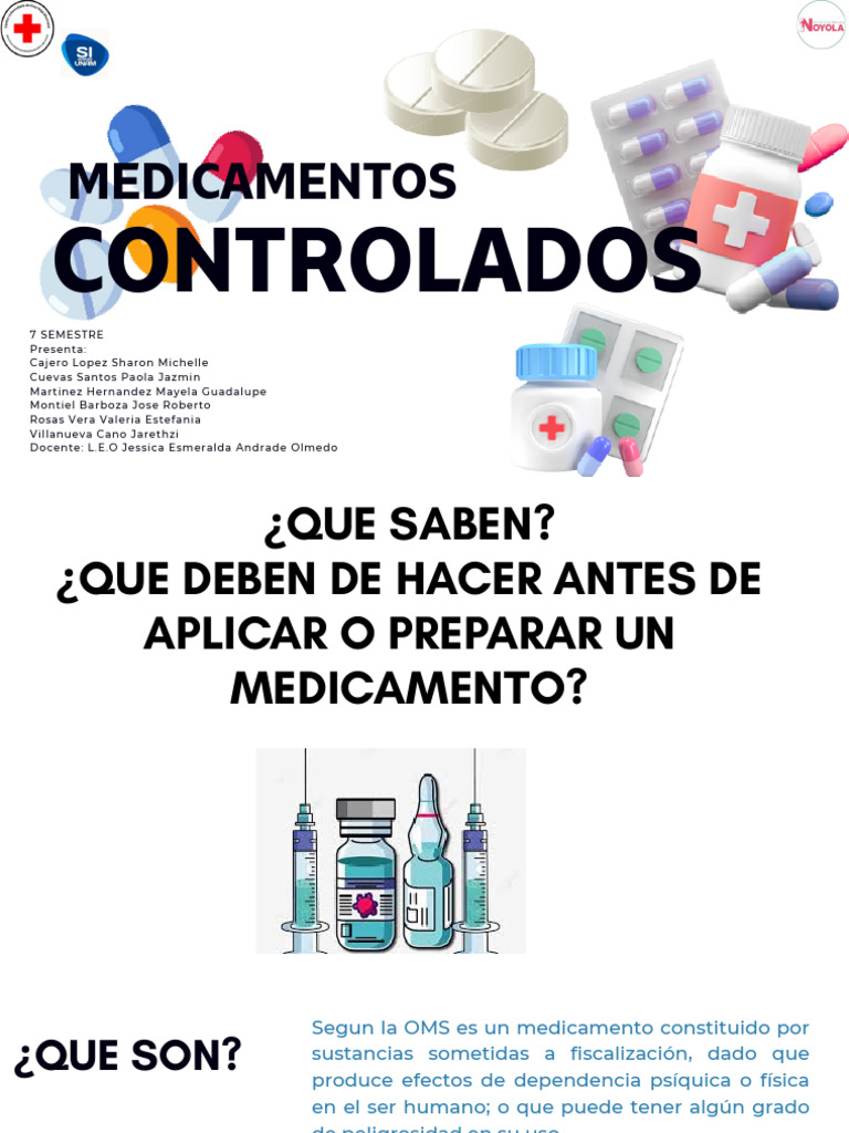 Medicamentos Controlados: Uso y Precauciones | PDF | Benzodiazepinas ...