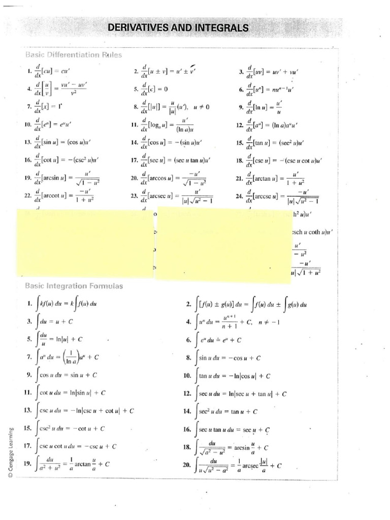 BC Formulas | PDF