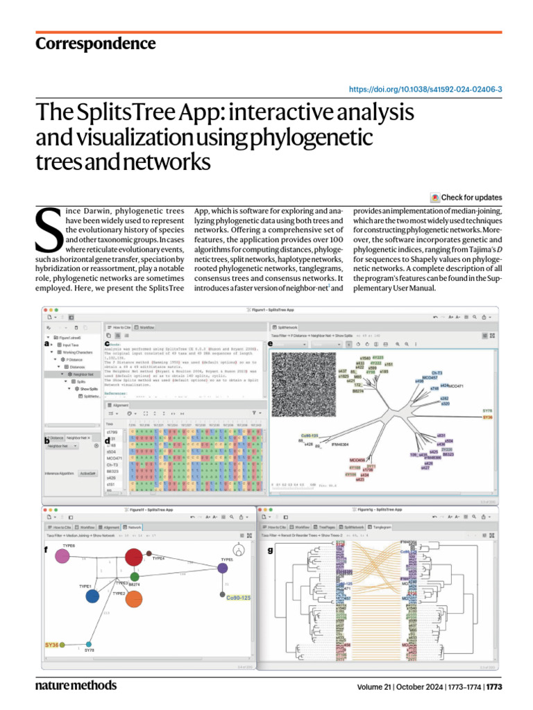 s41592-024-02406-3_250325_124540 | PDF | Phylogenetics | Phylogenetic Tree
