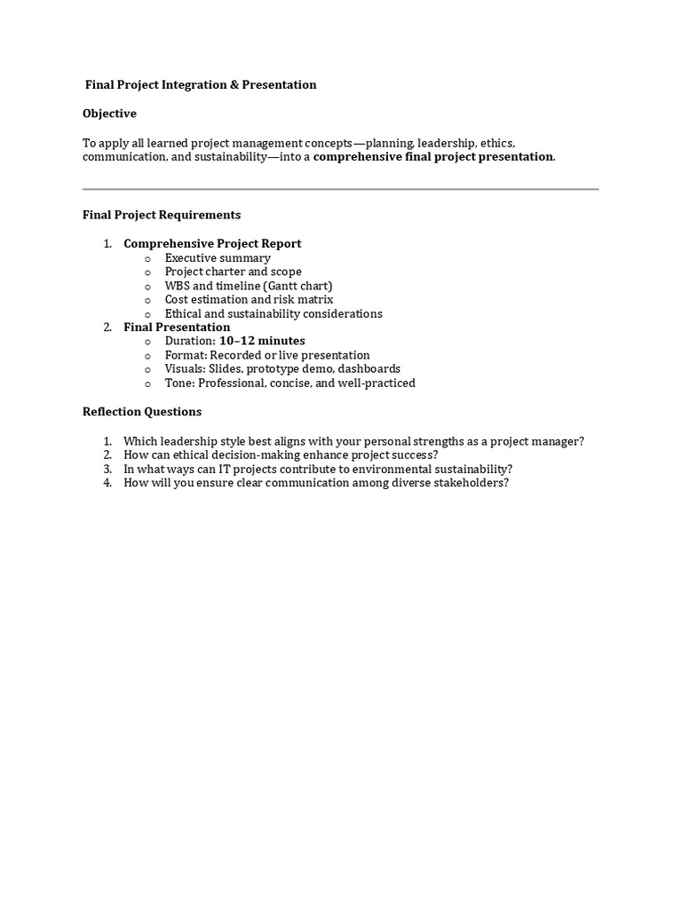 Final Project Integration | PDF