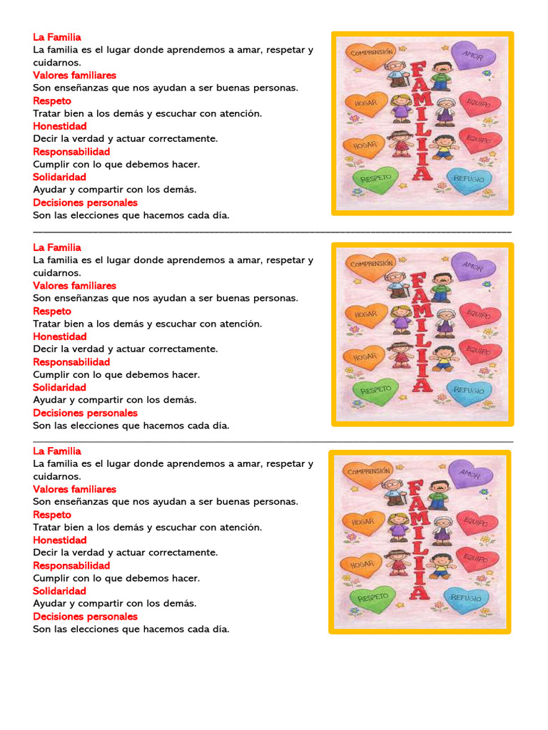 Valores Fundamentales en la Familia | PDF
