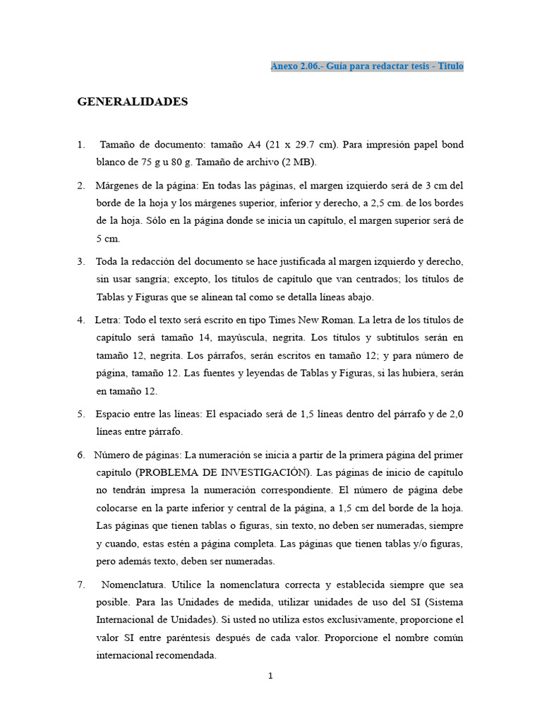Guía de Redacción para Tesis Académicas | PDF | Hipótesis | Publicación ...