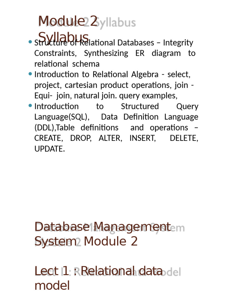 Relational Database Concepts & SQL Basics | PDF | Relational Model ...