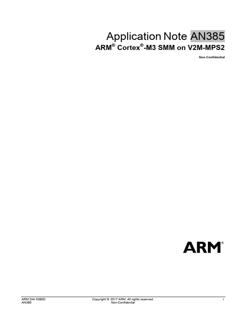 ARM Cortex-M3 SMM V2M-MPS2 Guide | PDF | Random Access Memory | Field ...