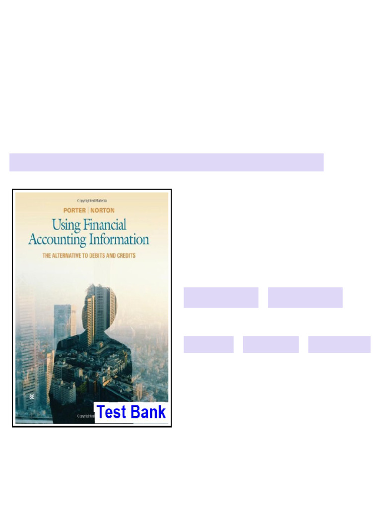 Using Financial Accounting Information The Alternative to Debits and ...