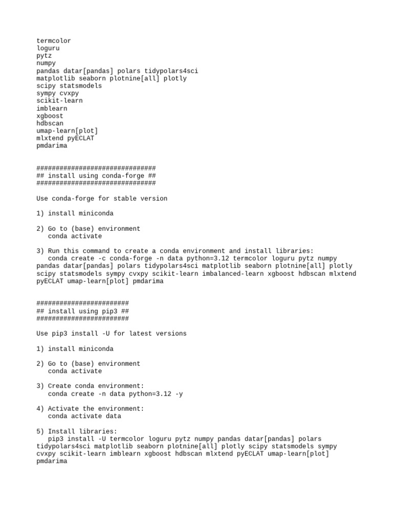 Libraries Installation | PDF | Software | Computer Architecture