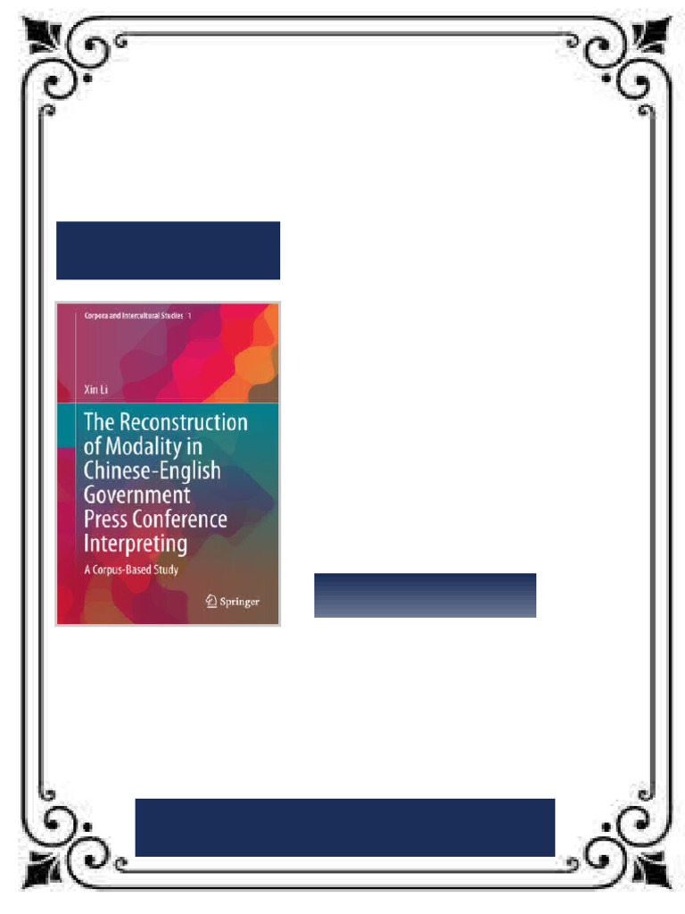 The Reconstruction of Modality in Chinese English Government Press ...