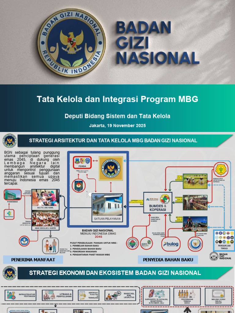 Strategi Tata Kelola Program MBG 2025 | PDF