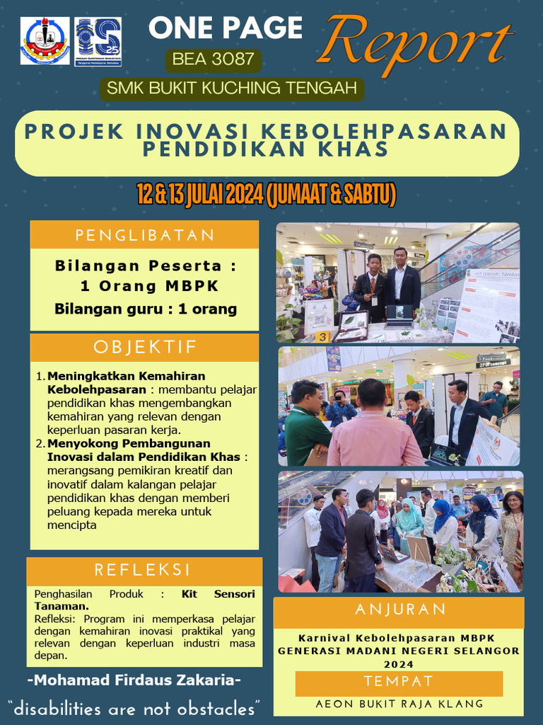 Projek Inovasi MBPK - Firdaus | PDF