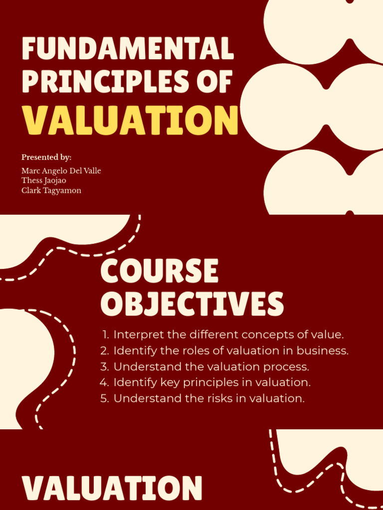 Principles of Business Valuation Guide | PDF | Valuation (Finance ...