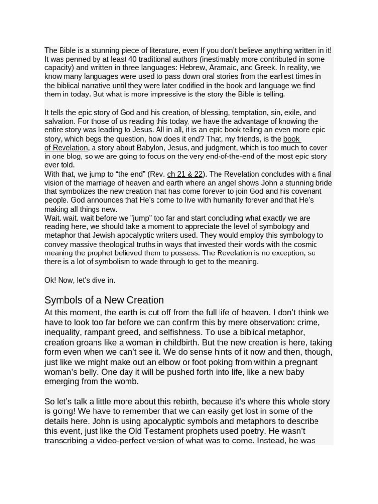 Sermon | PDF | Genesis Creation Narrative | Jesus
