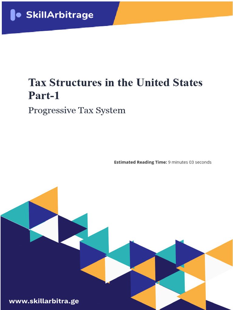 Tax Structures in the United States Part-1 Progressive Tax(US Tax Law ...