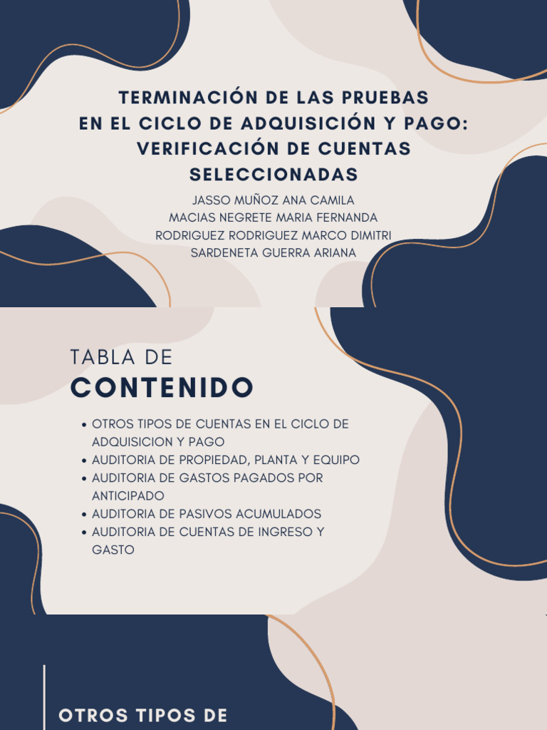 Auditoría del Ciclo de Adquisición y Pago | PDF | Auditoría | Estado ...