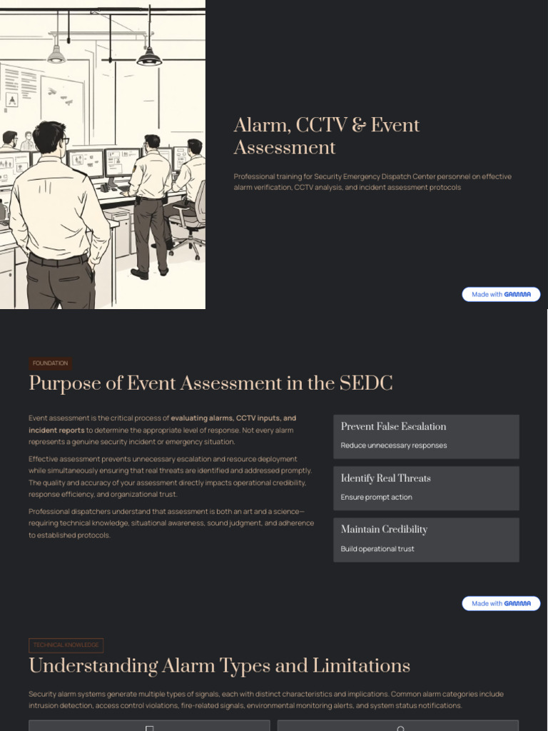 Security Dispatch Training Overview | PDF | Security Alarm | Cognition