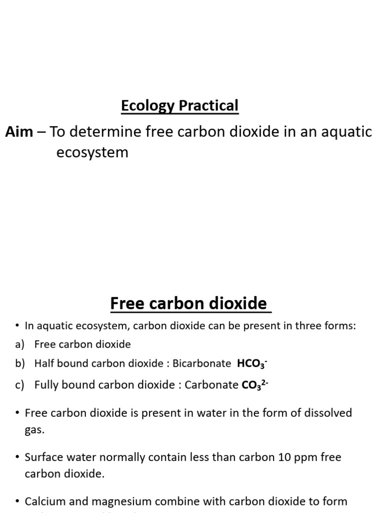 Estimating Free Carbon Dioxide in Water | PDF | Carbon Dioxide ...