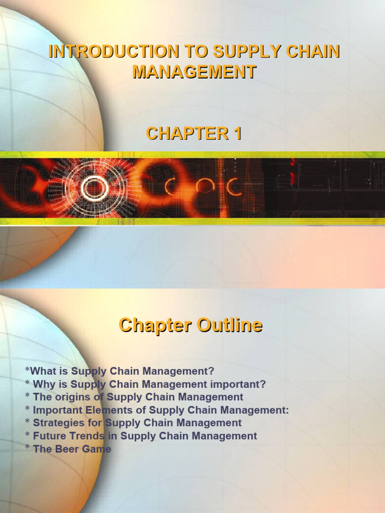 Supply Chain Management Overview | PDF | Supply Chain | Supply Chain ...