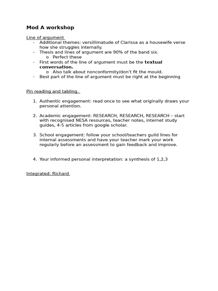 Mastering Line of Argument in Essays | PDF