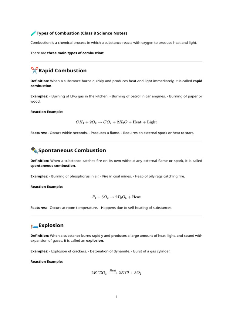 Types of Combustion | PDF | Combustion | Fires