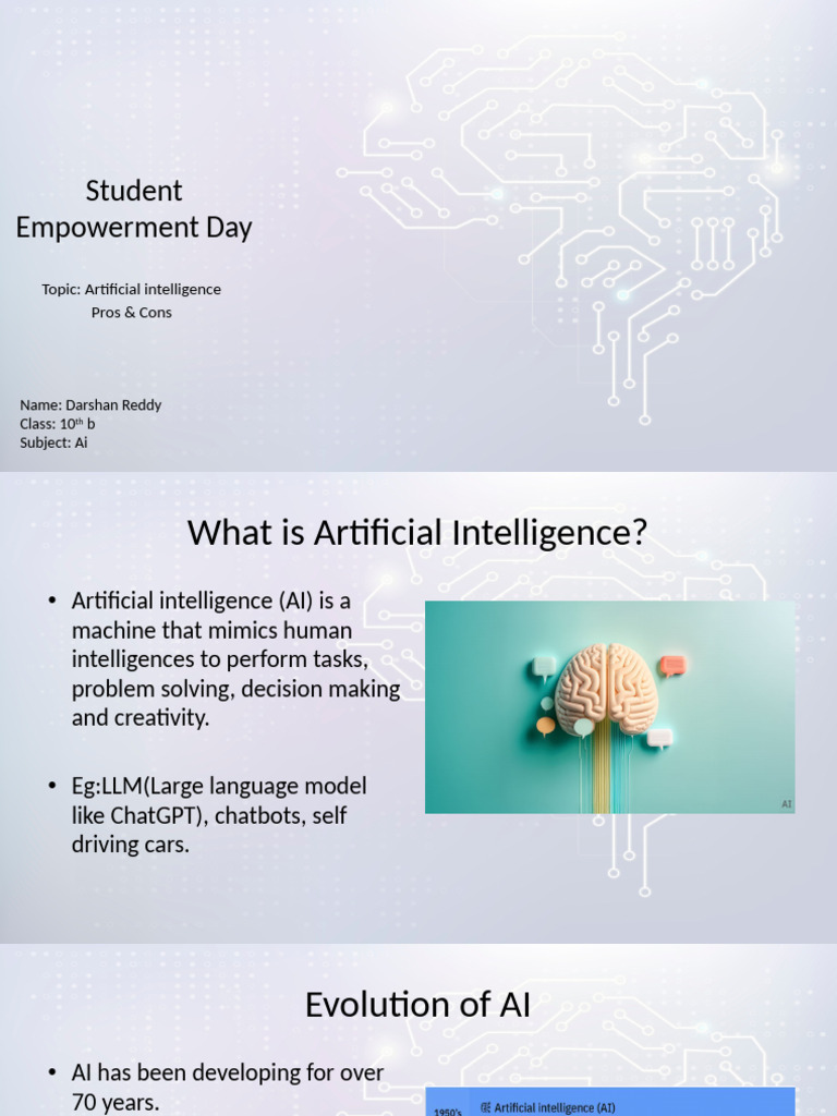 AI Pros and Cons for Students | PDF | Artificial Intelligence ...