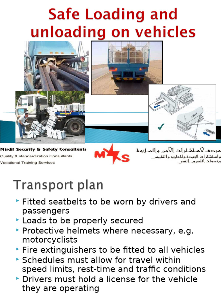 Vehicle Safety and Load Securing Guidelines | PDF | Semi Trailer Truck ...