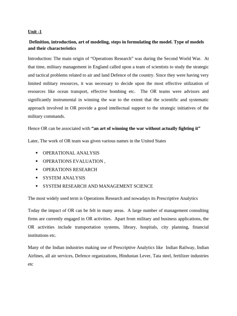Introduction to Operations Research Models | PDF | Conceptual Model ...