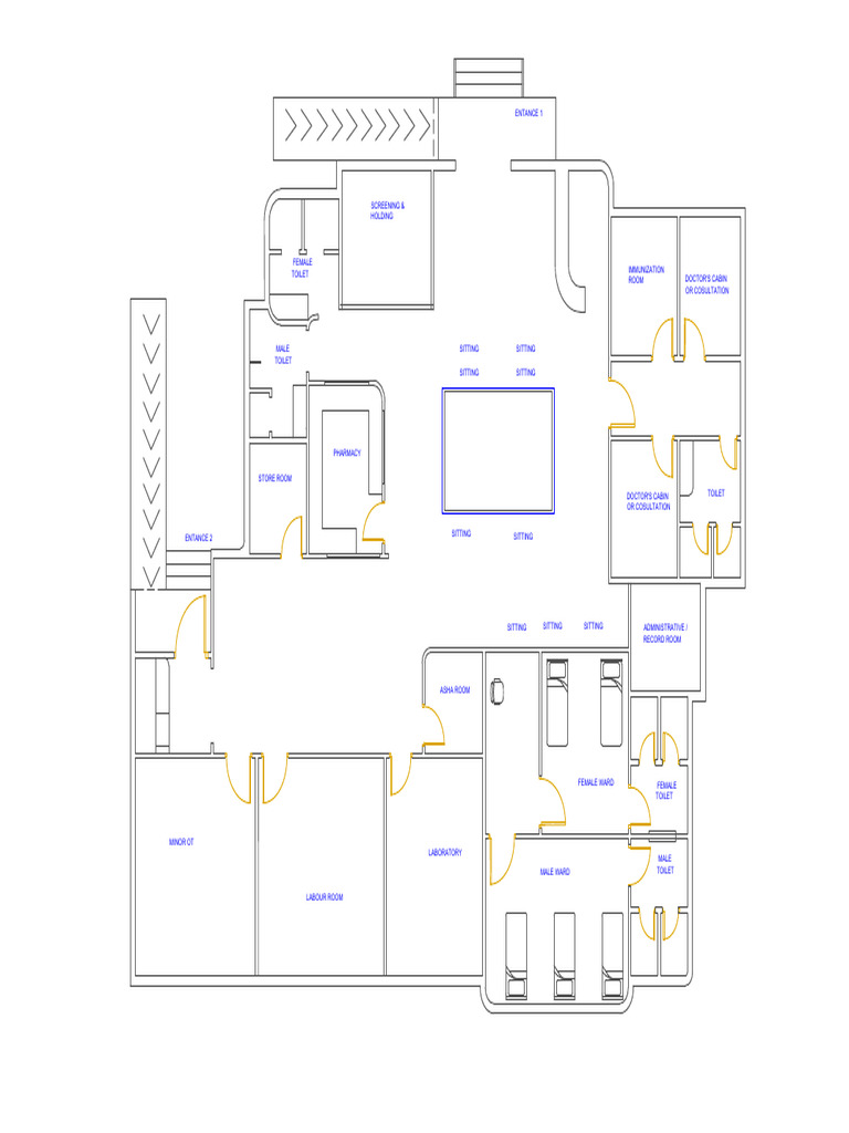 Hospital Facility Layout Overview | PDF