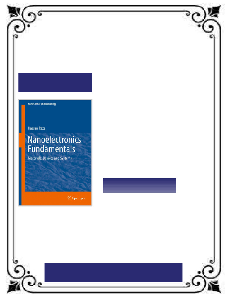 Nanoelectronics Fundamentals Materials Devices and Systems Hassan Raza ...