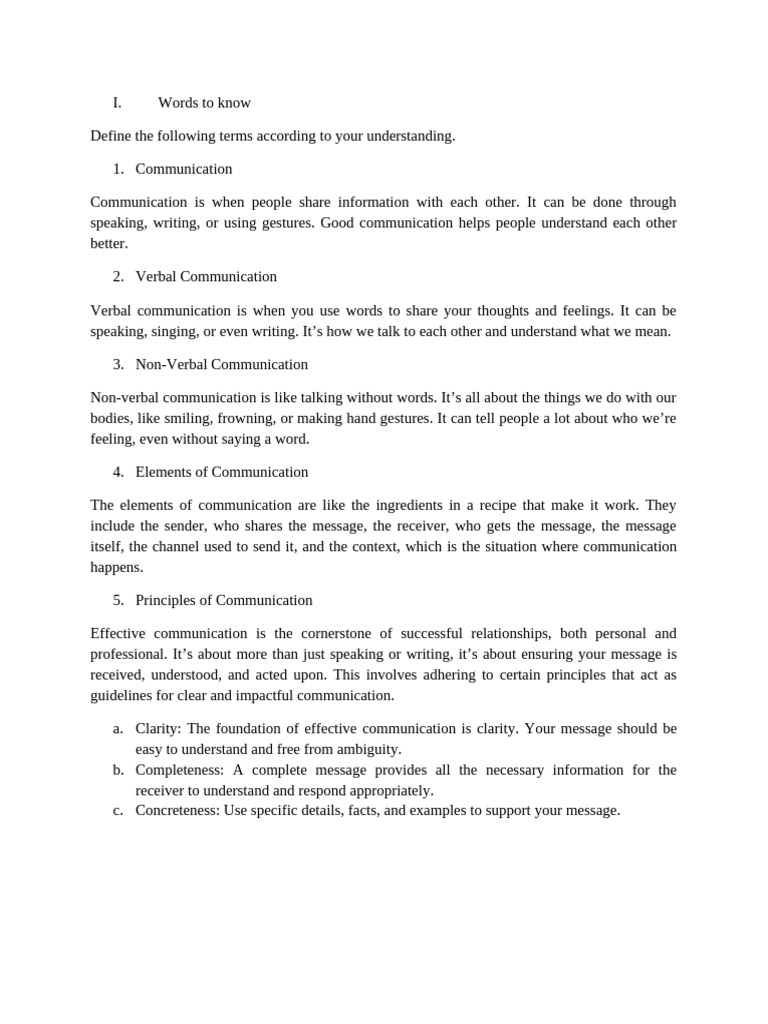 Key Concepts of Communication Explained | PDF | Communication ...