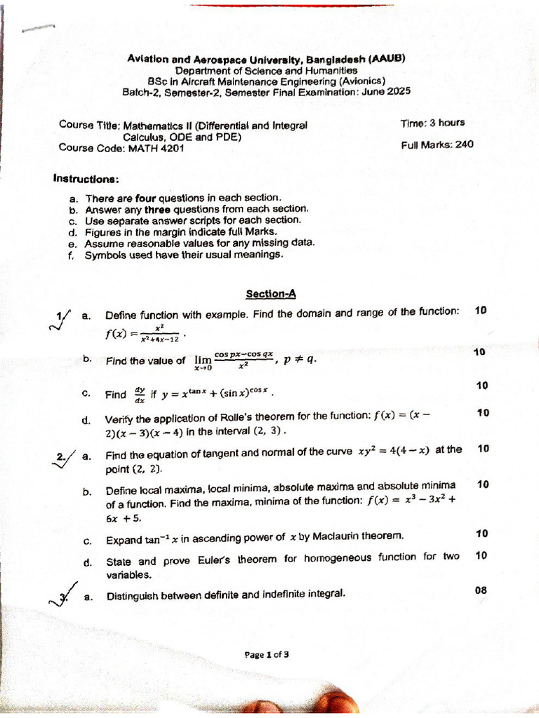 Math Final | PDF