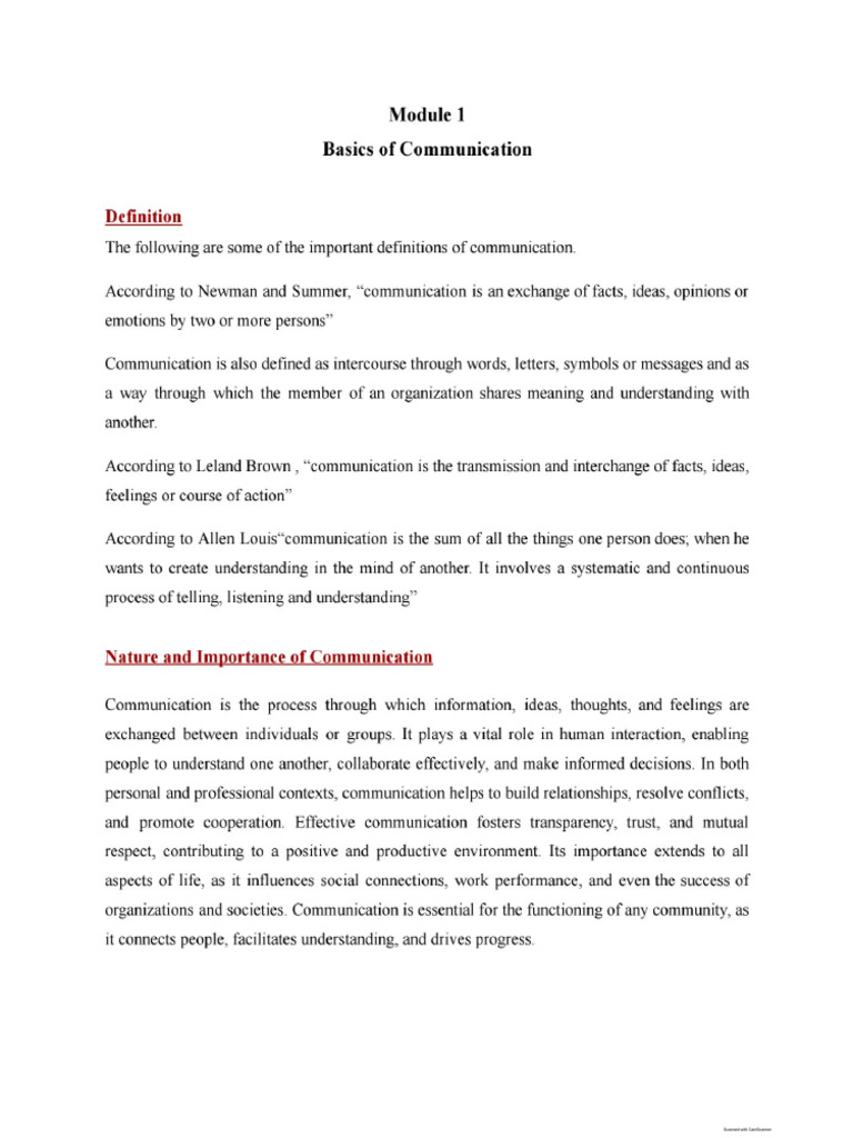 Module 1 AEC - Business Communication 1 | PDF