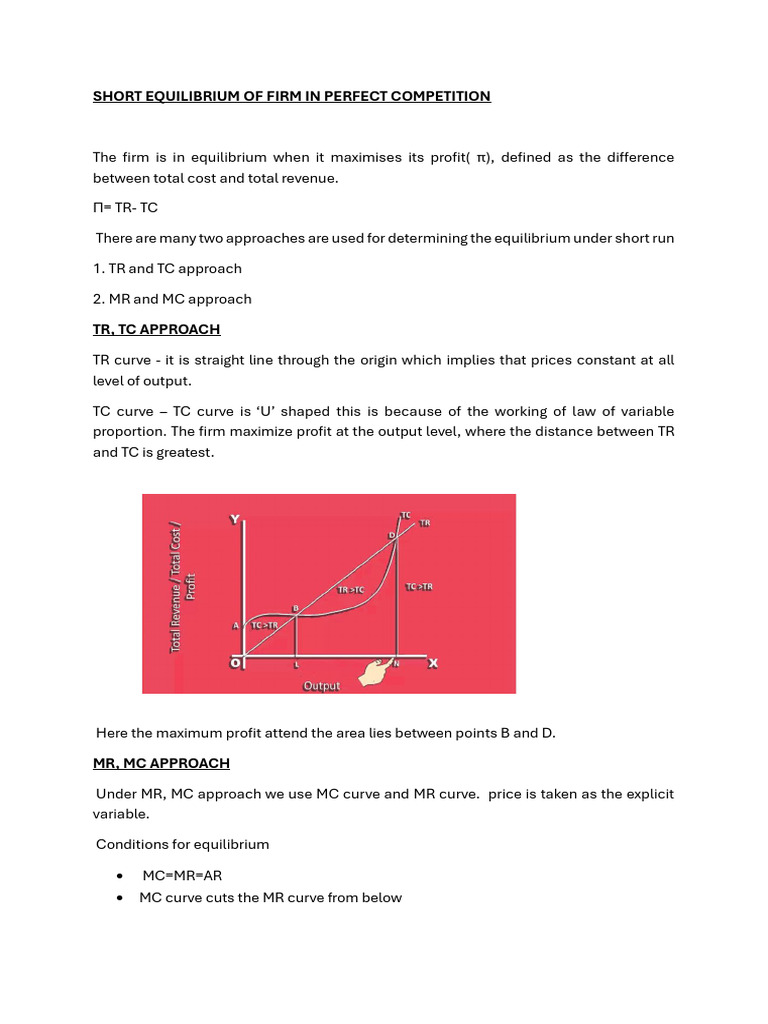 Short-Run Firm Equilibrium in Competition | PDF | Economic Equilibrium ...
