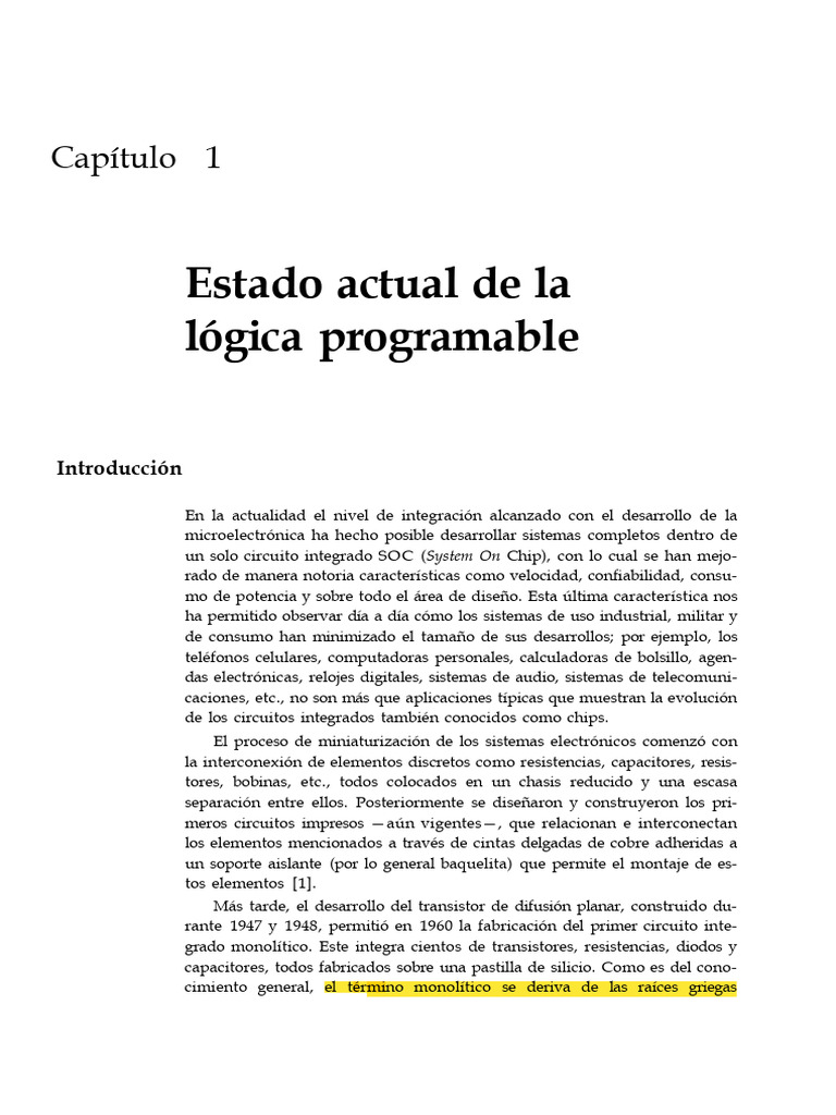 Estado Actual de la Lógica Programable | PDF | Arreglos de compuertas ...