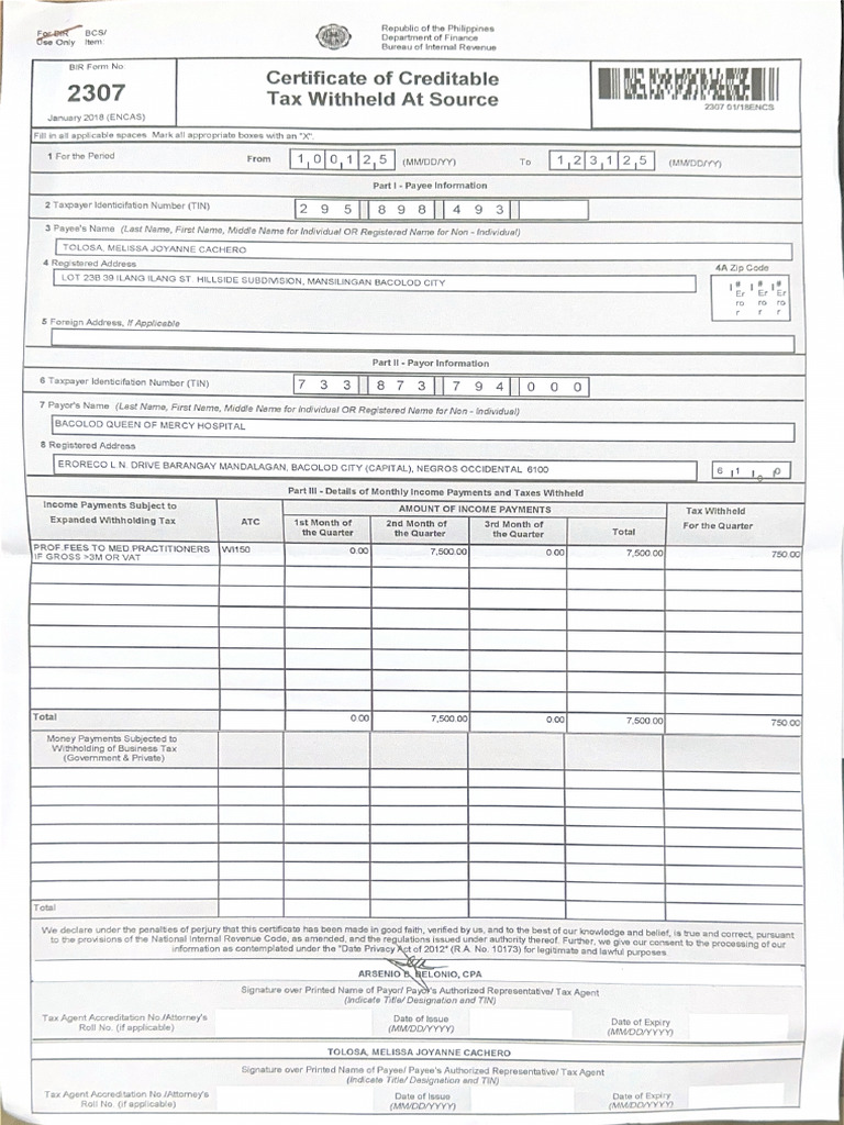 For BIR | PDF