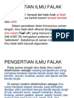 Pengertian Ilmu Falak