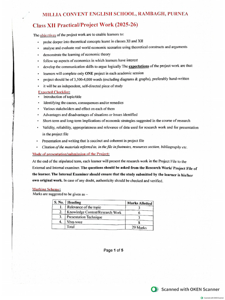 Project Work 25-26(1) | PDF