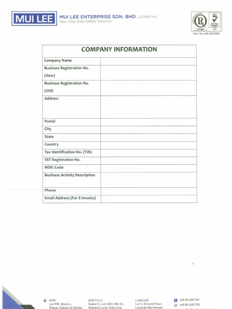 E Invoice Form | PDF